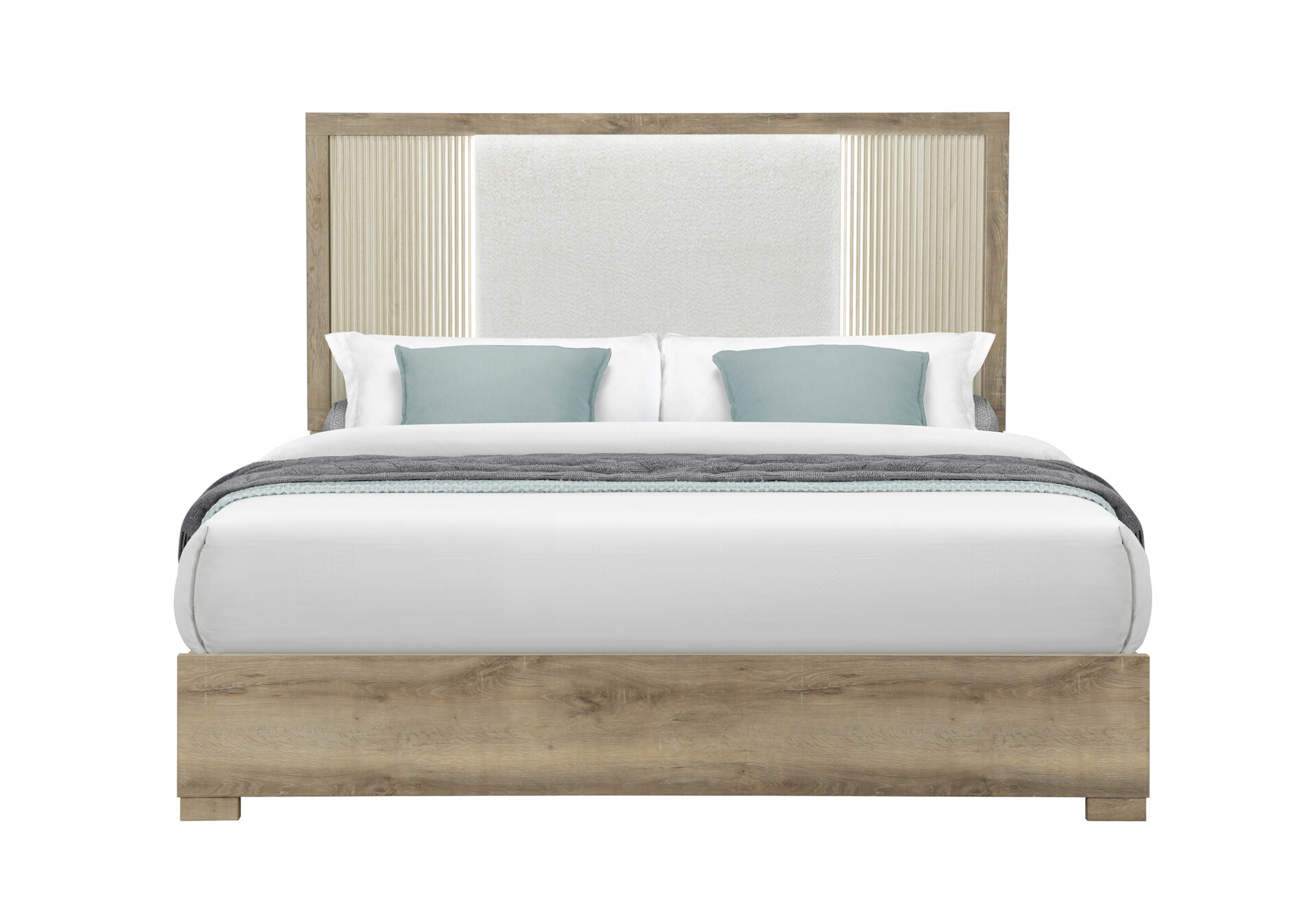 GABRIEL BROWN TWIN BED/FULL BED SIDE RAILS